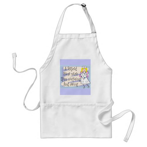 Retired Nurse Angel Art Cards  Gifts Adult Apron