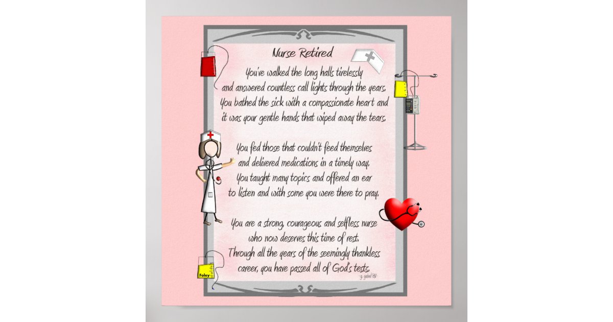 nurse retirement poems for school