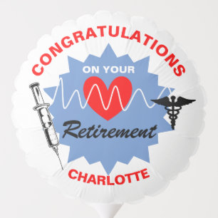 Retired Nurse Congratulations Retirement Party Balloon