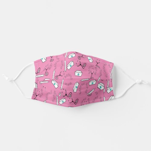 Retired Nurse Face Mask Pink