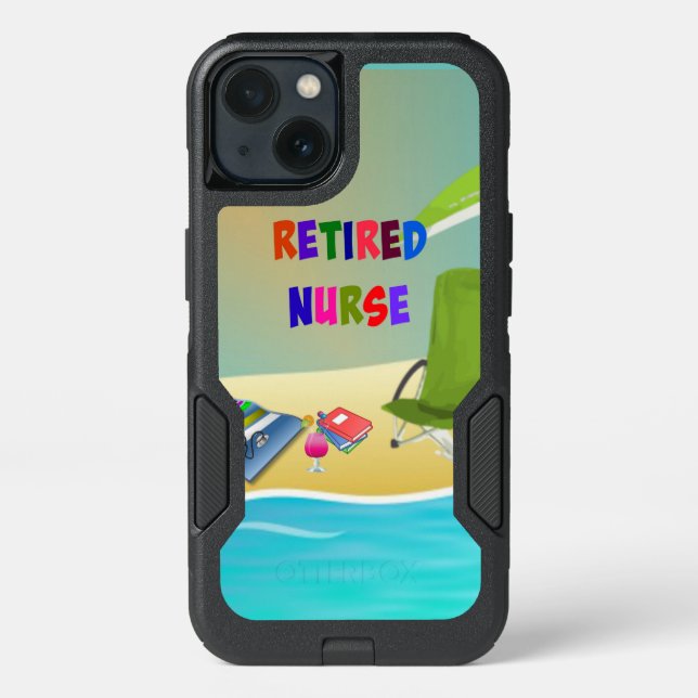 Retired Nurse, Fun in the Sun, Otterbox iPhone Case (Back)