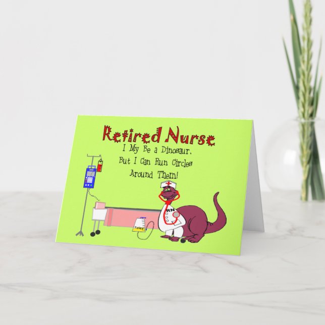 Retired Nurse Gifts Card (Front)