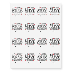 Retired Nurse Great Gift Retired Nurse Temporary Tattoos