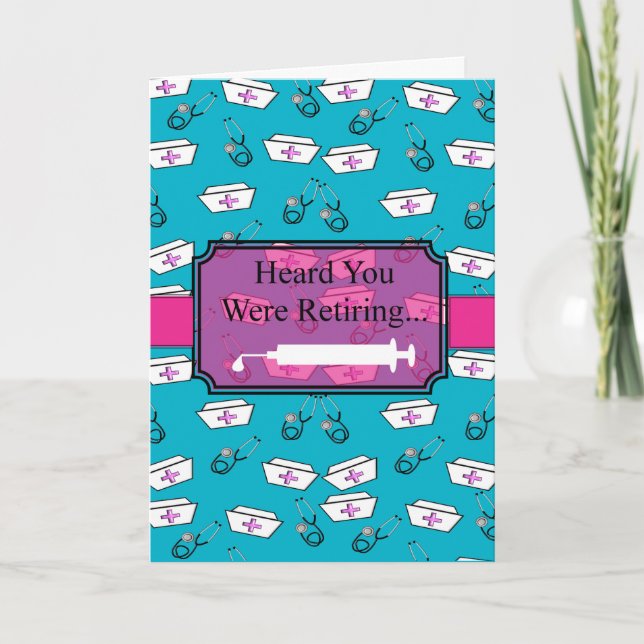 Retired Nurse Greeting Card #15 (Front)