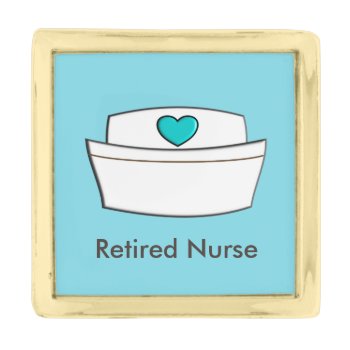 Retired Nurse Lapel Pin Nurse Cap Design #2