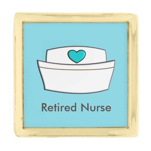 Retired Nurse Lapel Pin Nurse Cap Design 2