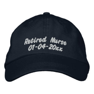 Retired Nurse-Personalize Date Embroidered Baseball Cap