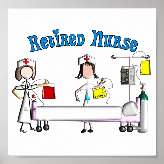 Retired Nurse Poster (Customizable) (Front)