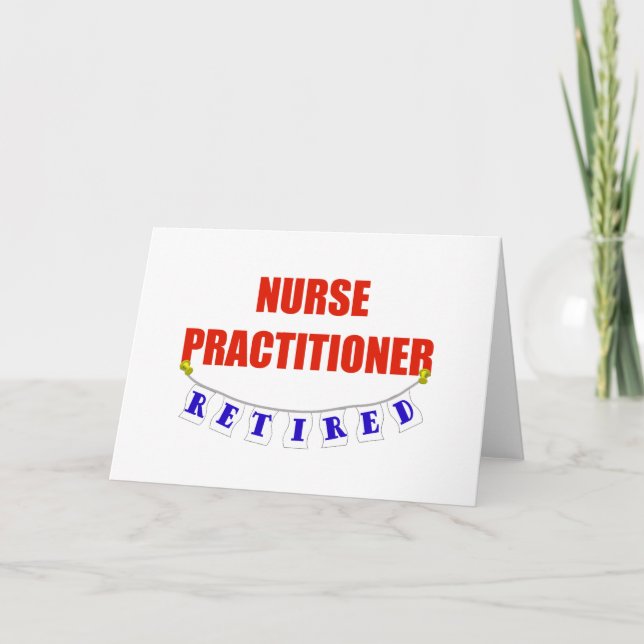 RETIRED NURSE PRACTITIONER CARD (Front)