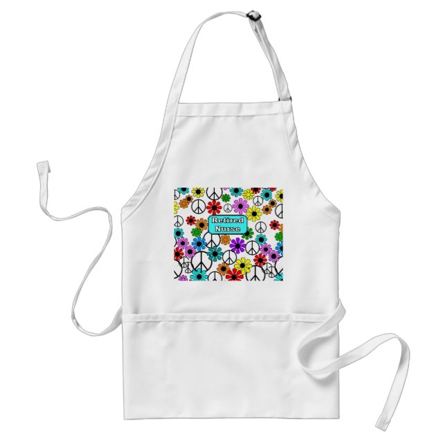 Retired Nurse Retro Design Apron (Front)
