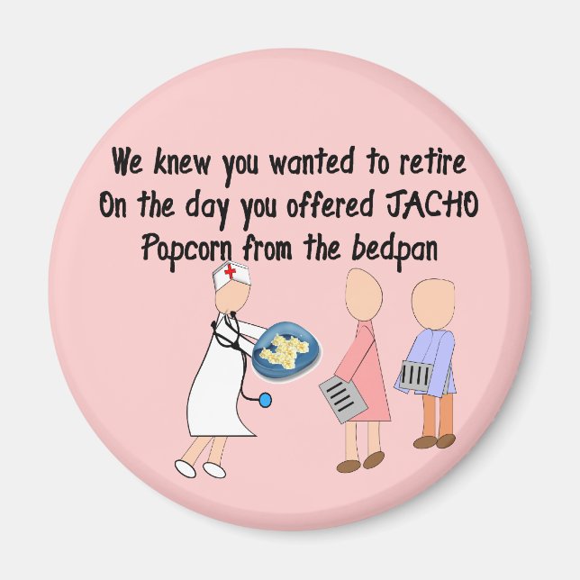 Retired Nurse Story Art Gifts Magnet (Front)