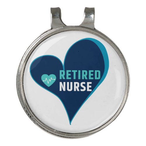 Retired Nurse T_Shirt Golf Hat Clip