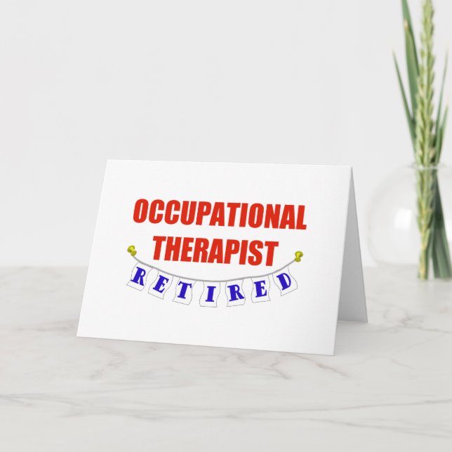 Retired Occupational Therapist Card (Front)