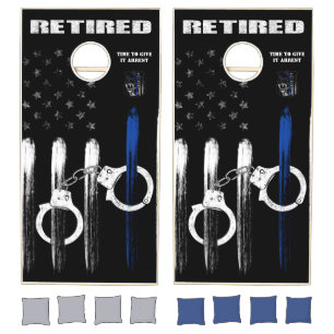 Retired Officer Give it Arrest Cornhole Set