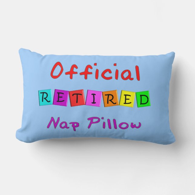 Retired "Official Nap Pillow" Lumbar Pillow (Front)