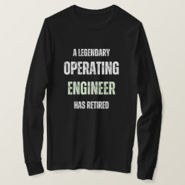 Retired Operating Engineer vintage retirement T-Shirt