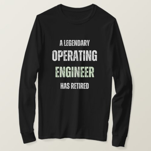 Retired Operating Engineer vintage retirement   T_Shirt