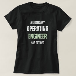 Retired Operating Engineer vintage retirement T-Shirt