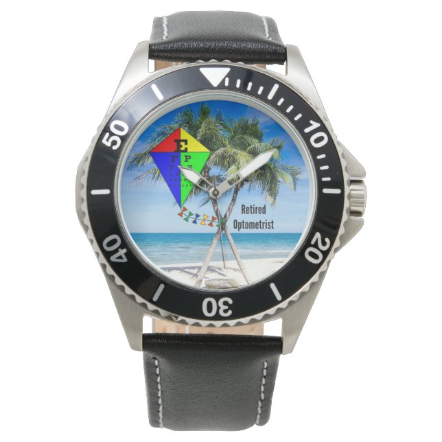 Retired Optometrist, Humor Watch (Front)