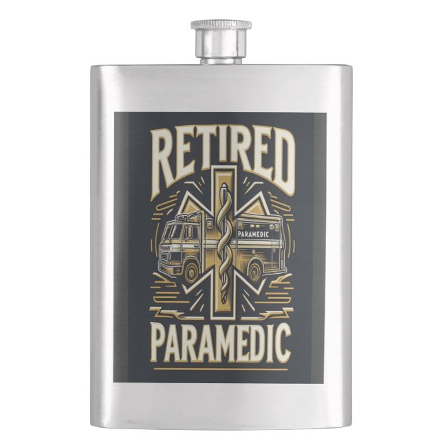 Retired Paramedic Legacy Flask (Front)