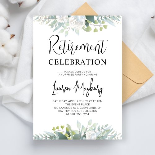 Retired Party Decorations Retirement Dinner Favors Invitation