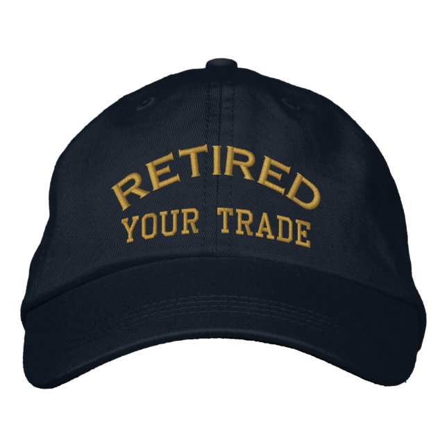 Retired Personalize it!  Embroidered Cap (Front)