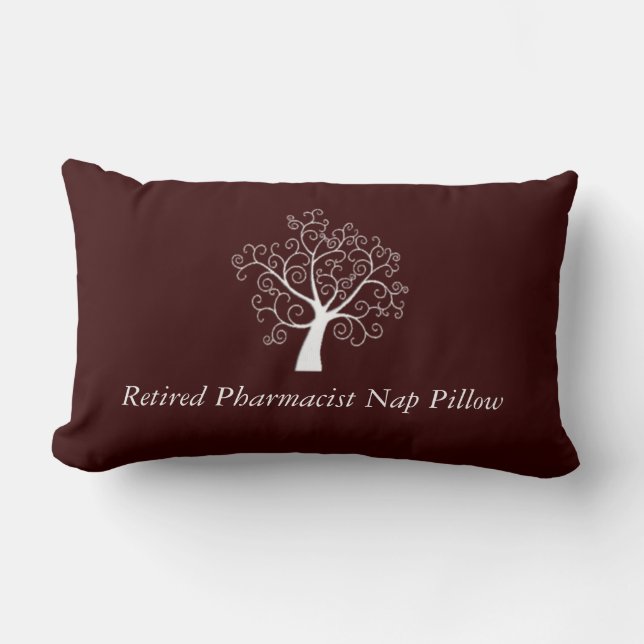 Retired Pharmacist Nap Pillow Brown (Front)