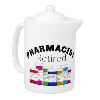 Retired Pharmacist Teapot