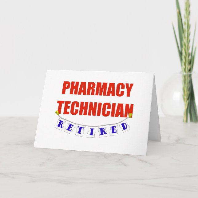 RETIRED PHARMACY TECHNICIAN CARD (Front)