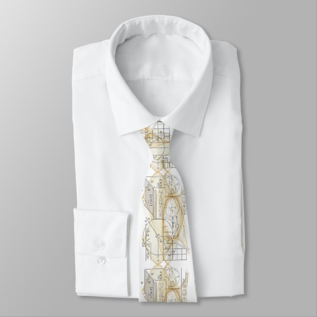 Retired Physics Teacher Equations Personalized Neck Tie (Tied)