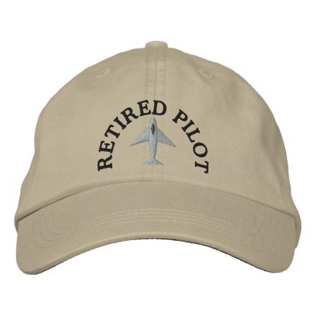 Retired Pilot Embroidered Hat