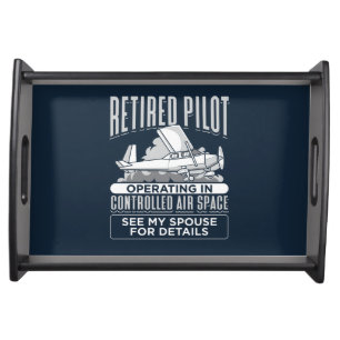 Retired Pilot Operating in Controlled Air Space Serving Tray
