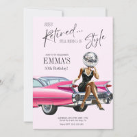 Retired Pink Cadillac Custom Invite