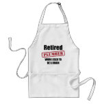 Retired Plumber Adult Apron at Zazzle