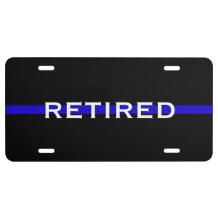 RETIRED POLICE OFFICER LICENSE PLATE
