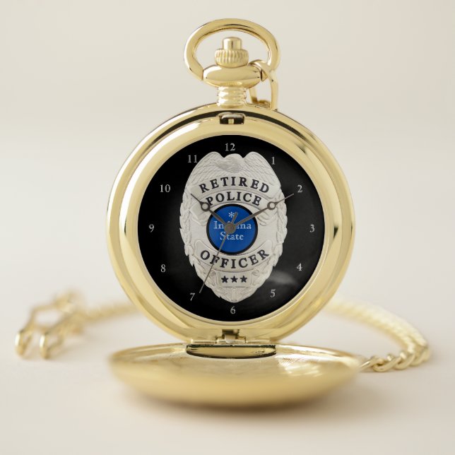 Retired Police Officer Pocket Watch (Inside)