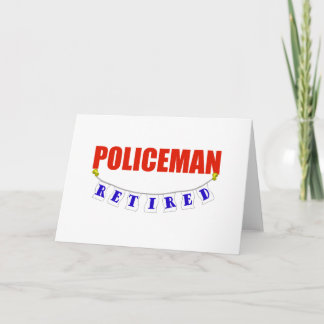 RETIRED POLICEMAN CARD