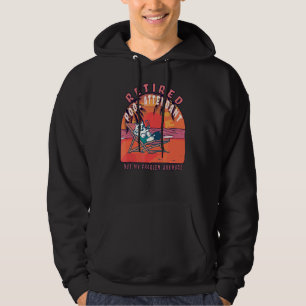 Retired Pool Attendant  Vintage Retirement Hoodie