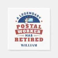 Retired Post Office Worker Personalized Paper