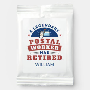 Retired Post Office Worker Typography Personalized Margarita Drink Mix