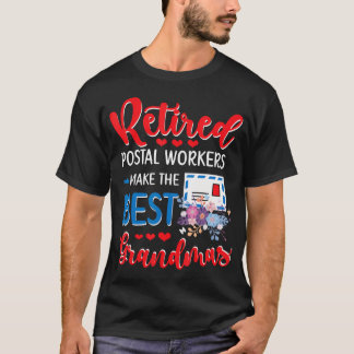 Retired Postal Worker Best Grandma Retirement T-Shirt