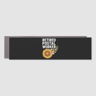 Retired Postal Worker Car Magnet
