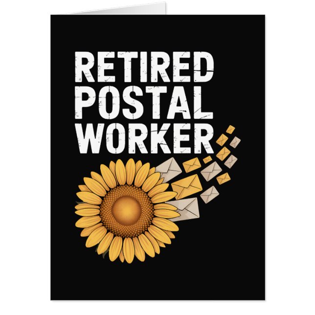 Retired Postal Worker Card (Front)