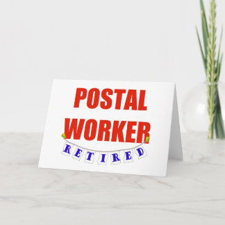 RETIRED POSTAL WORKER CARD