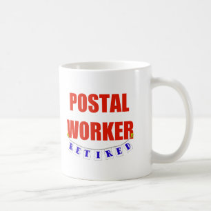 RETIRED POSTAL WORKER COFFEE MUG