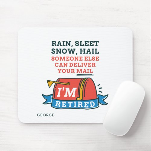 Retired Postal Worker Custom Mailman Retirement Mouse Pad