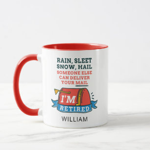 Retired Postal Worker Custom Mailman Retirement Mug