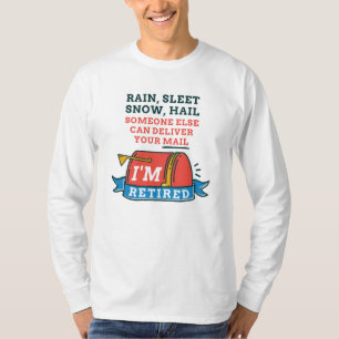 Retired Postal Worker Custom Mailman Retirement T-Shirt