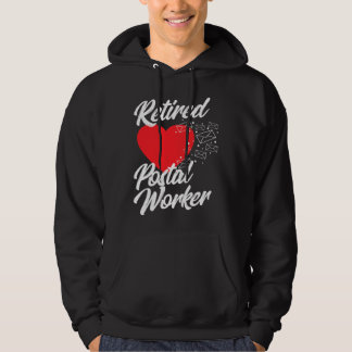 Retired Postal Worker Flag US Mailman Retirement Hoodie