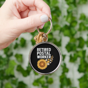 Retired Postal Worker Keychain